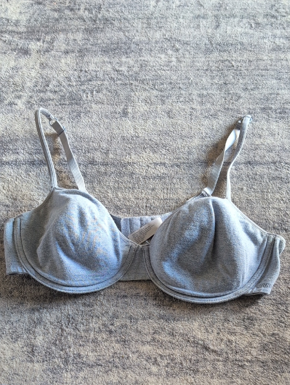 delicates Light Gray Underwire Bra